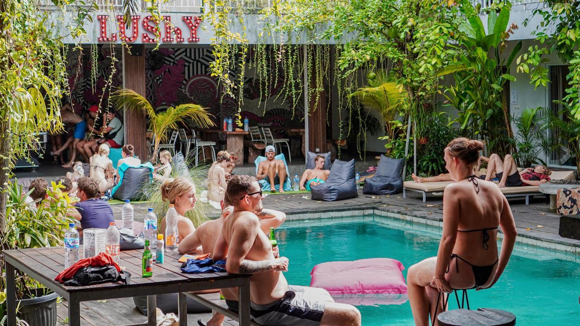 Lushy Hostel Canggu Exterior foto